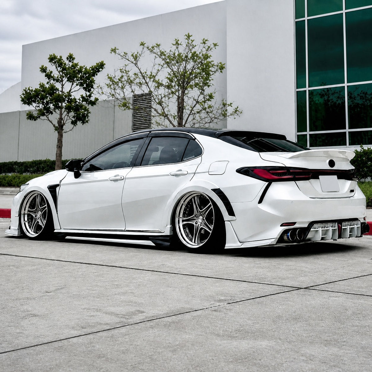 KRVN 2-Piece Side Skirt Extensions for 2018-2024 Toyota Camry — view 13