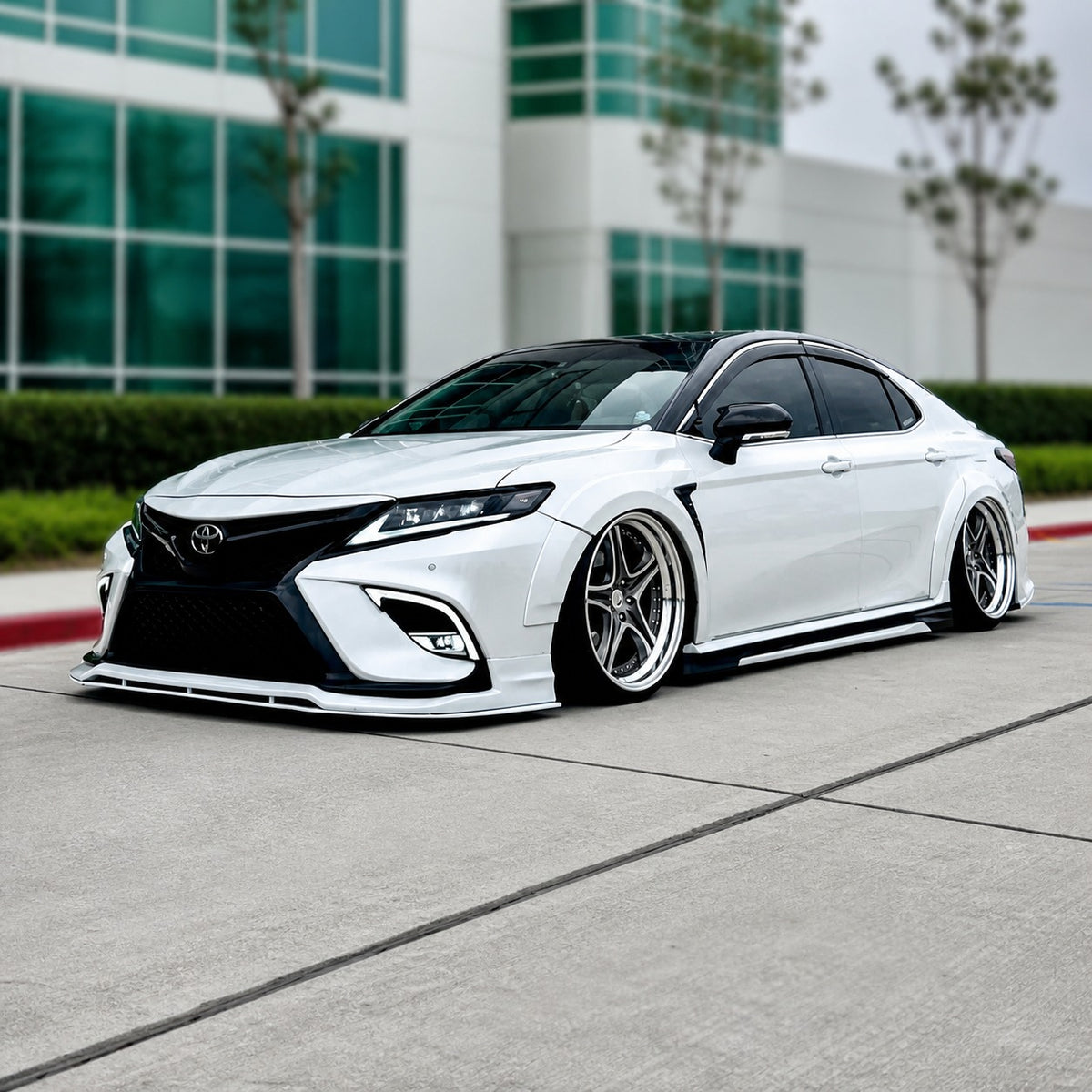 KRVN 2-Piece Side Skirt Extensions for 2018-2024 Toyota Camry — view 14