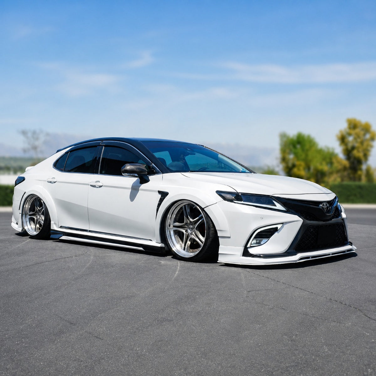 KRVN 2-Piece Side Skirt Extensions for 2018-2024 Toyota Camry — view 16
