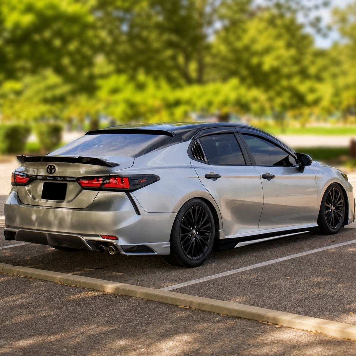 KRVN 2-Piece Side Skirt Extensions for 2018-2024 Toyota Camry — view 18