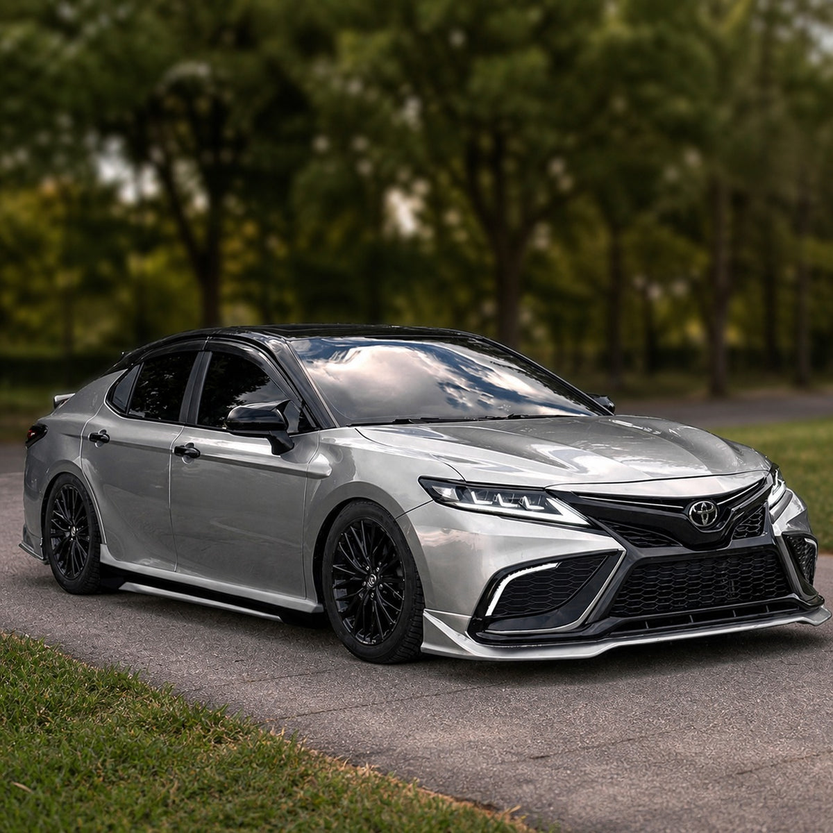KRVN 2-Piece Side Skirt Extensions for 2018-2024 Toyota Camry — view 19