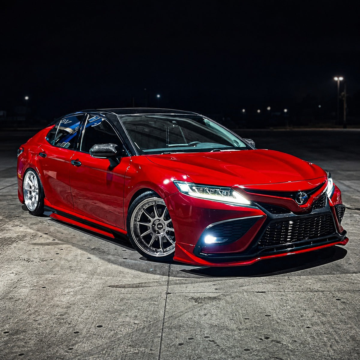 KRVN 2-Piece Side Skirt Extensions for 2018-2024 Toyota Camry — view 22