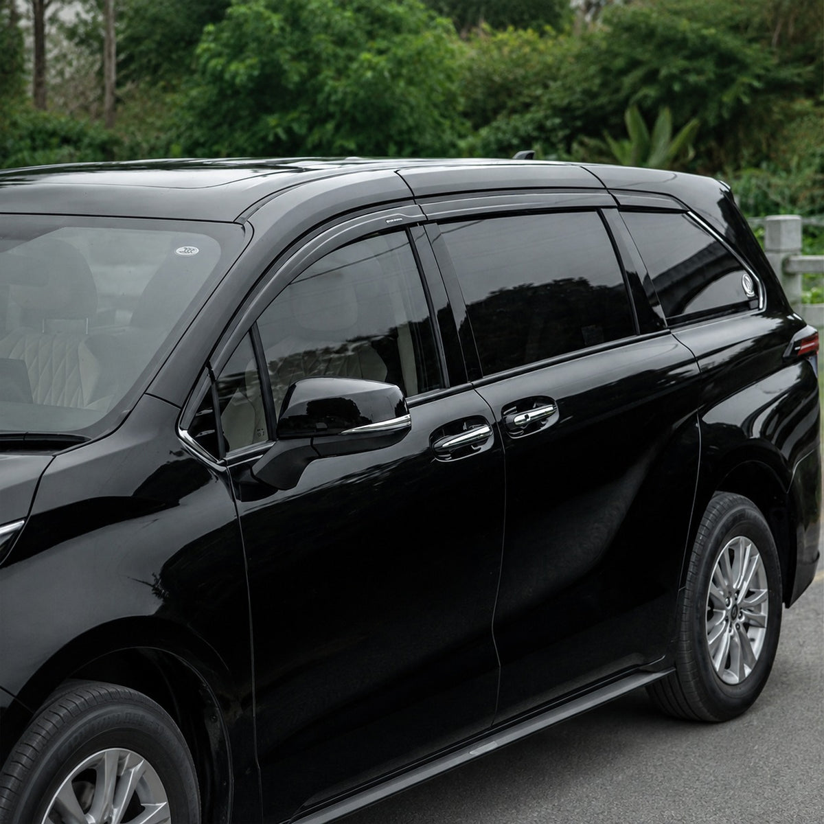 2021-2026 Toyota Sienna 8-piece window visors, product and installed view 4