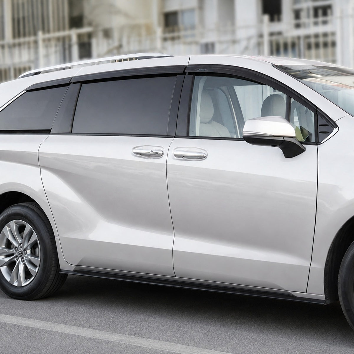 2021-2026 Toyota Sienna 8-piece window visors, product and installed view 9