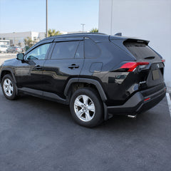 2019-2025 Toyota RAV4 light-smoked 4-piece window visors, product and installed view 7