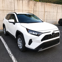 2019-2025 Toyota RAV4 light-smoked 4-piece window visors, product and installed view 13