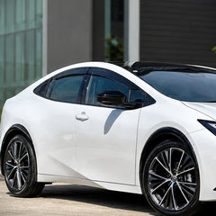 2023-2026 Toyota Prius low-profile 4-piece window visors, product and installed view 1