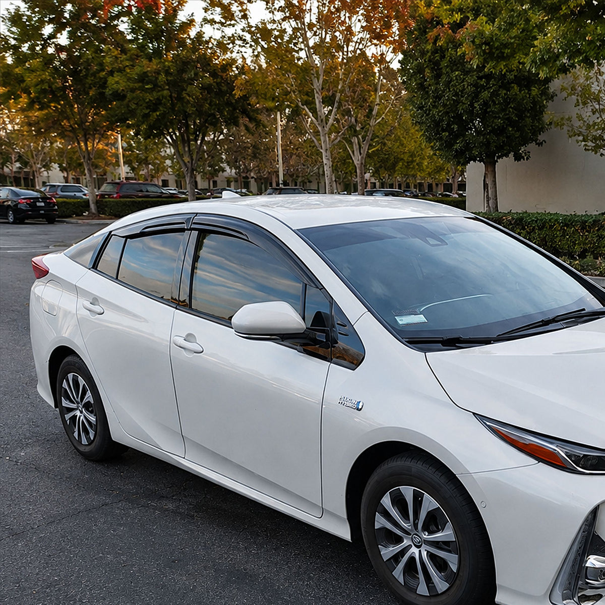 KRVN Mugen-Style 3D Wavy Window Visors [For 2016-2022 Toyota Prius]