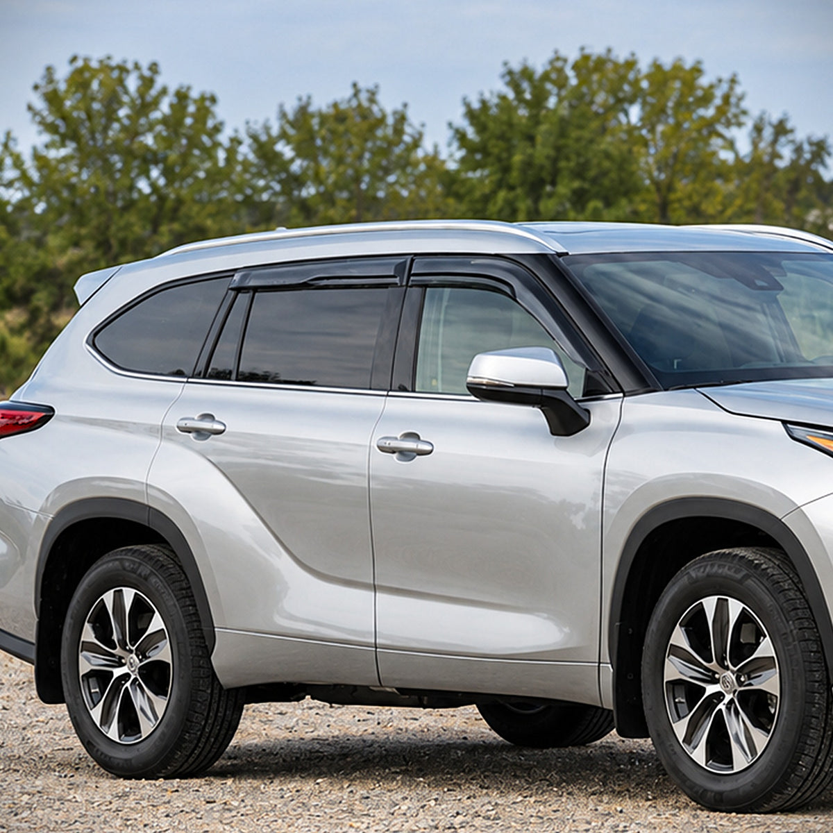 2020-2026 Toyota Highlander 3D wavy window visors