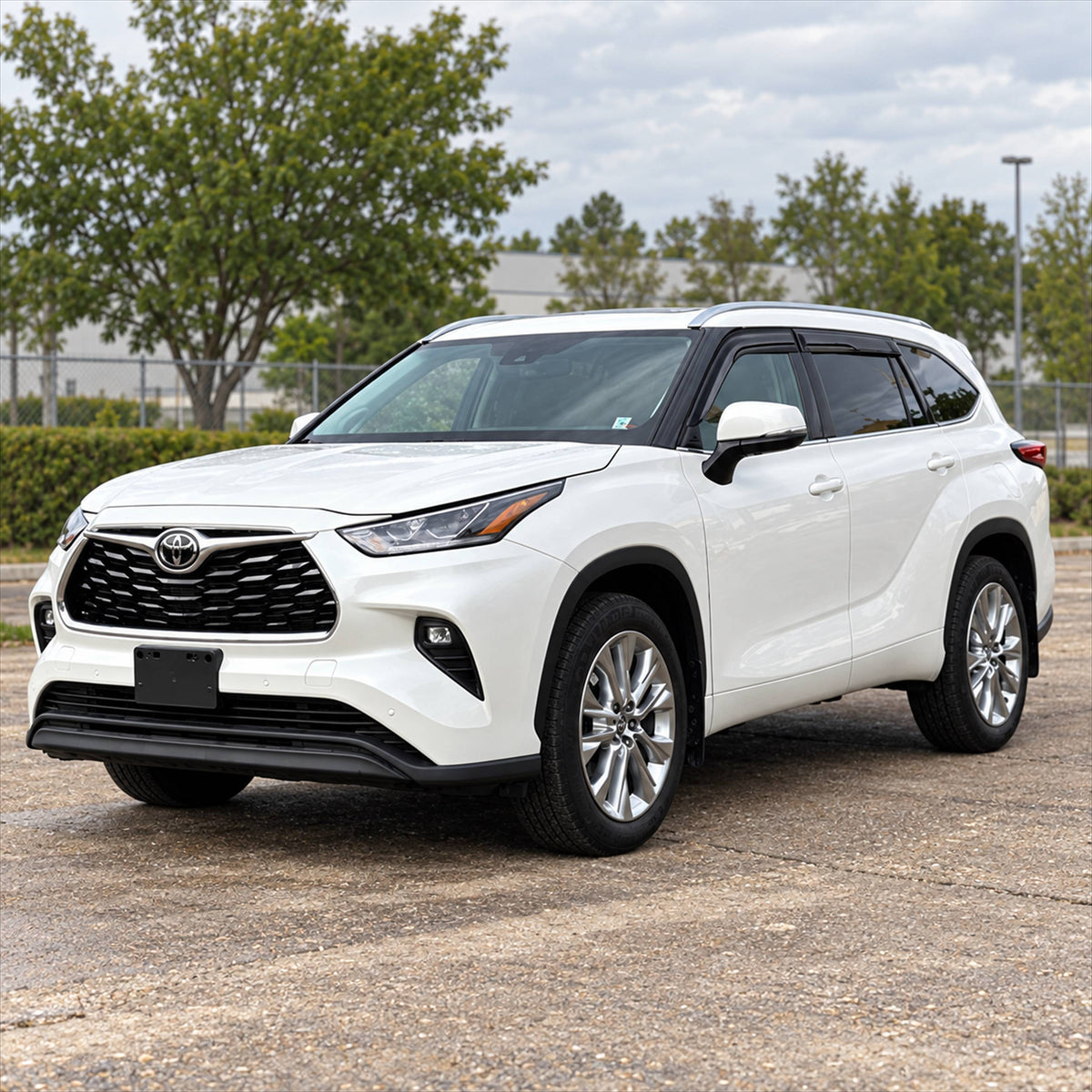 KRVN Mugen-Style 3D Wavy Window Visors [For 2020-2026 Toyota Highlander]