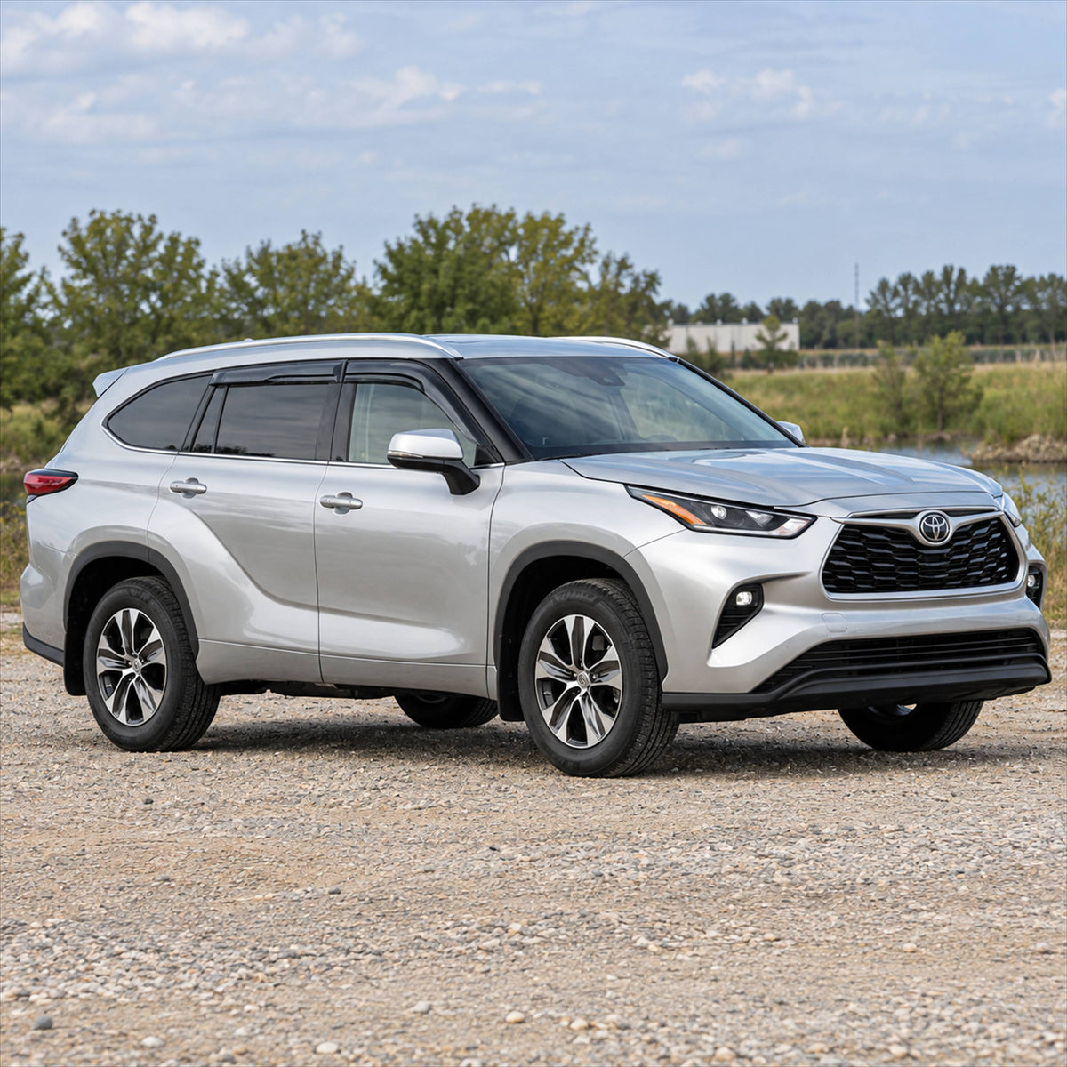 KRVN Mugen-Style 3D Wavy Window Visors [For 2020-2026 Toyota Highlander]