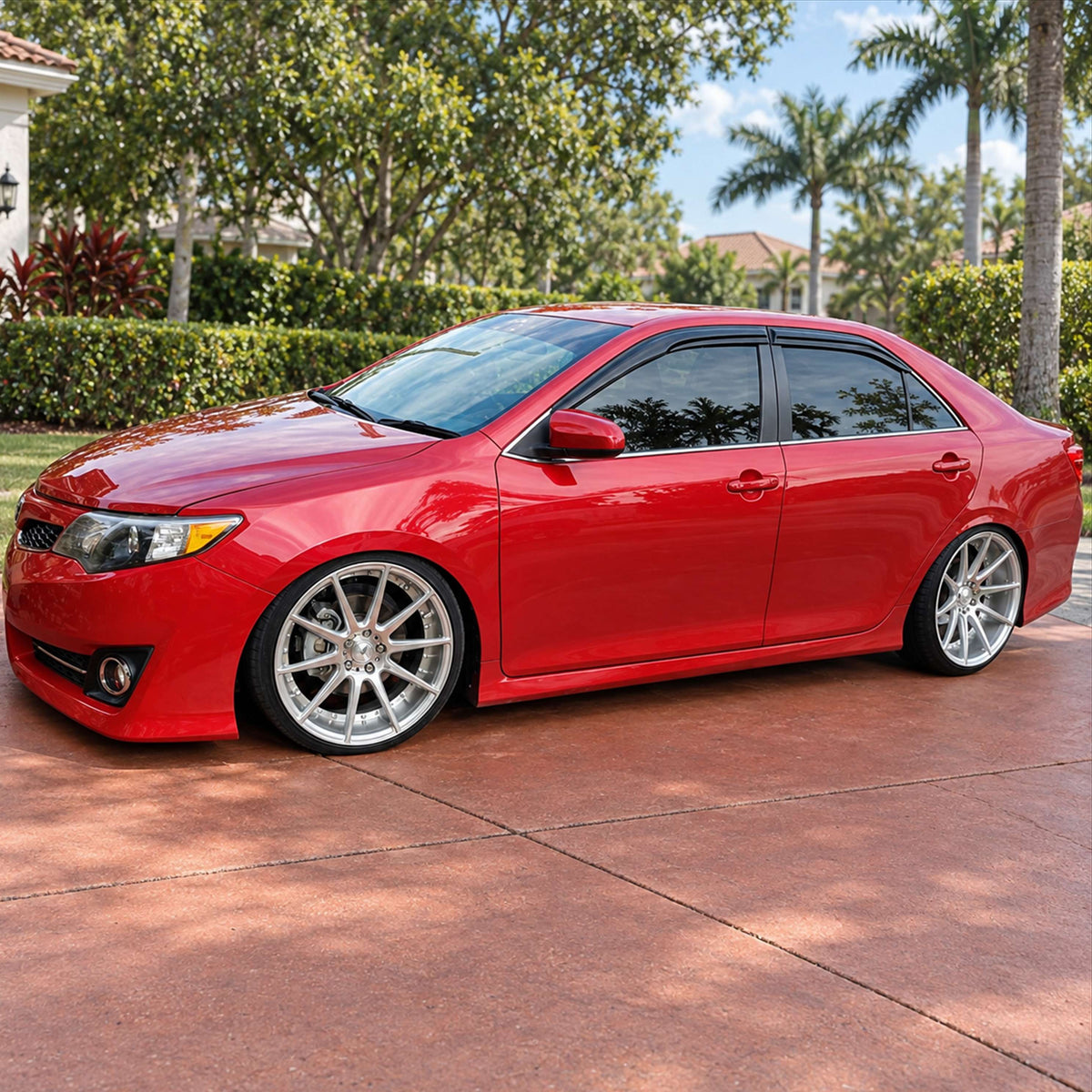 KRVN Mugen-Style 3D Wavy Window Visors [For 2012-2014 Toyota Camry]