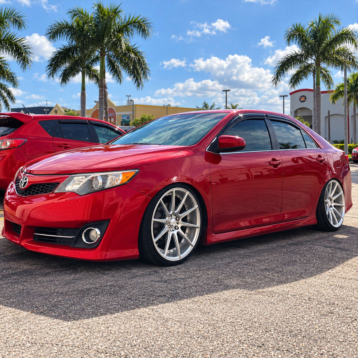 KRVN Mugen-Style 3D Wavy Window Visors [For 2012-2014 Toyota Camry]