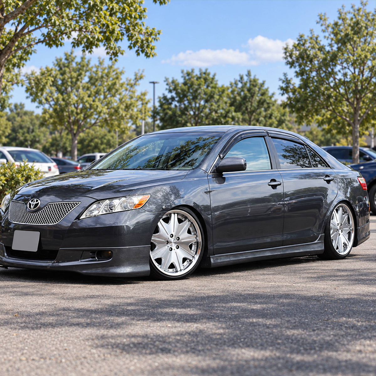 KRVN Mugen-Style 3D Wavy Window Visors [For 2007-2011 Toyota Camry SE]