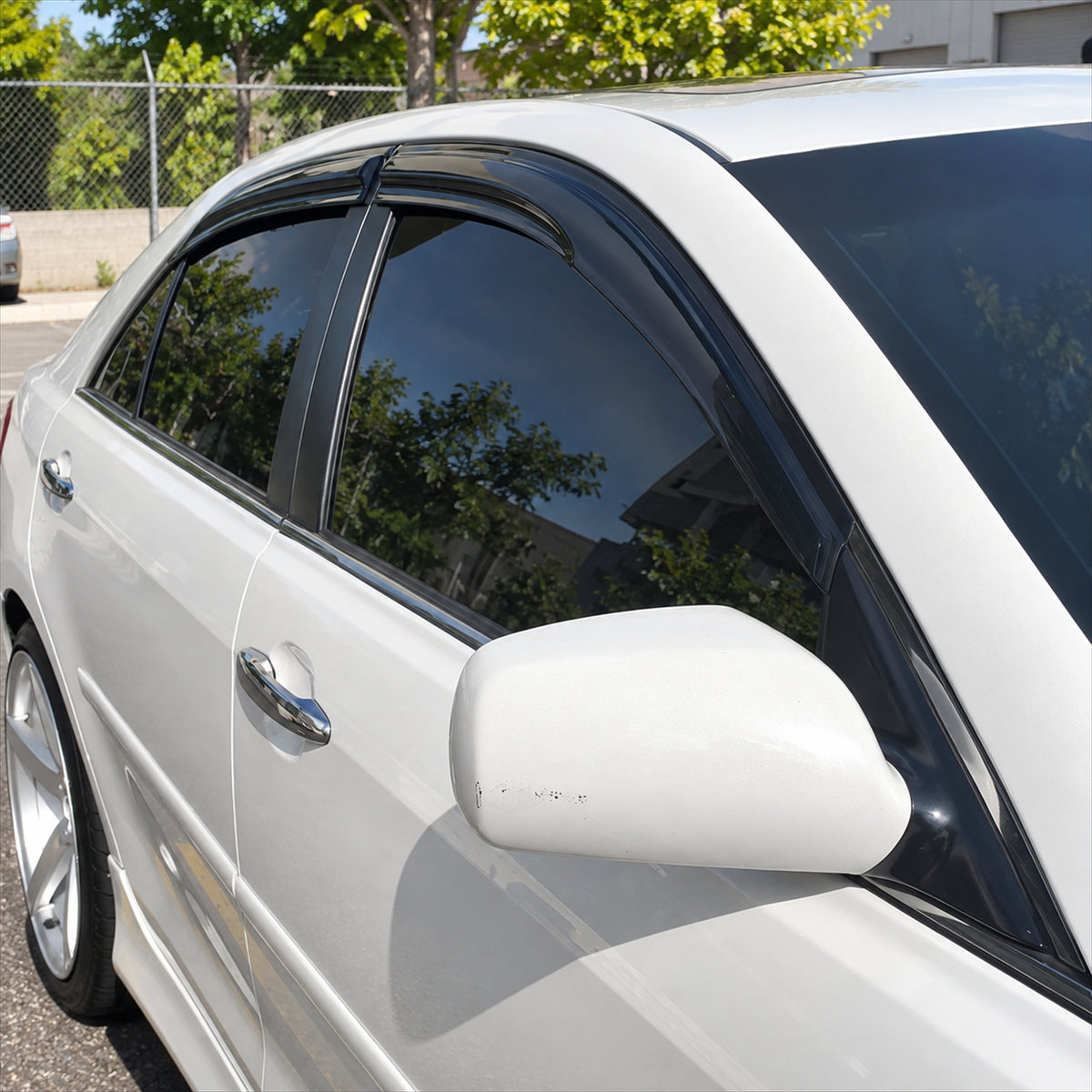 KRVN Mugen-Style 3D Wavy Window Visors [For 2007-2011 Toyota Camry SE]