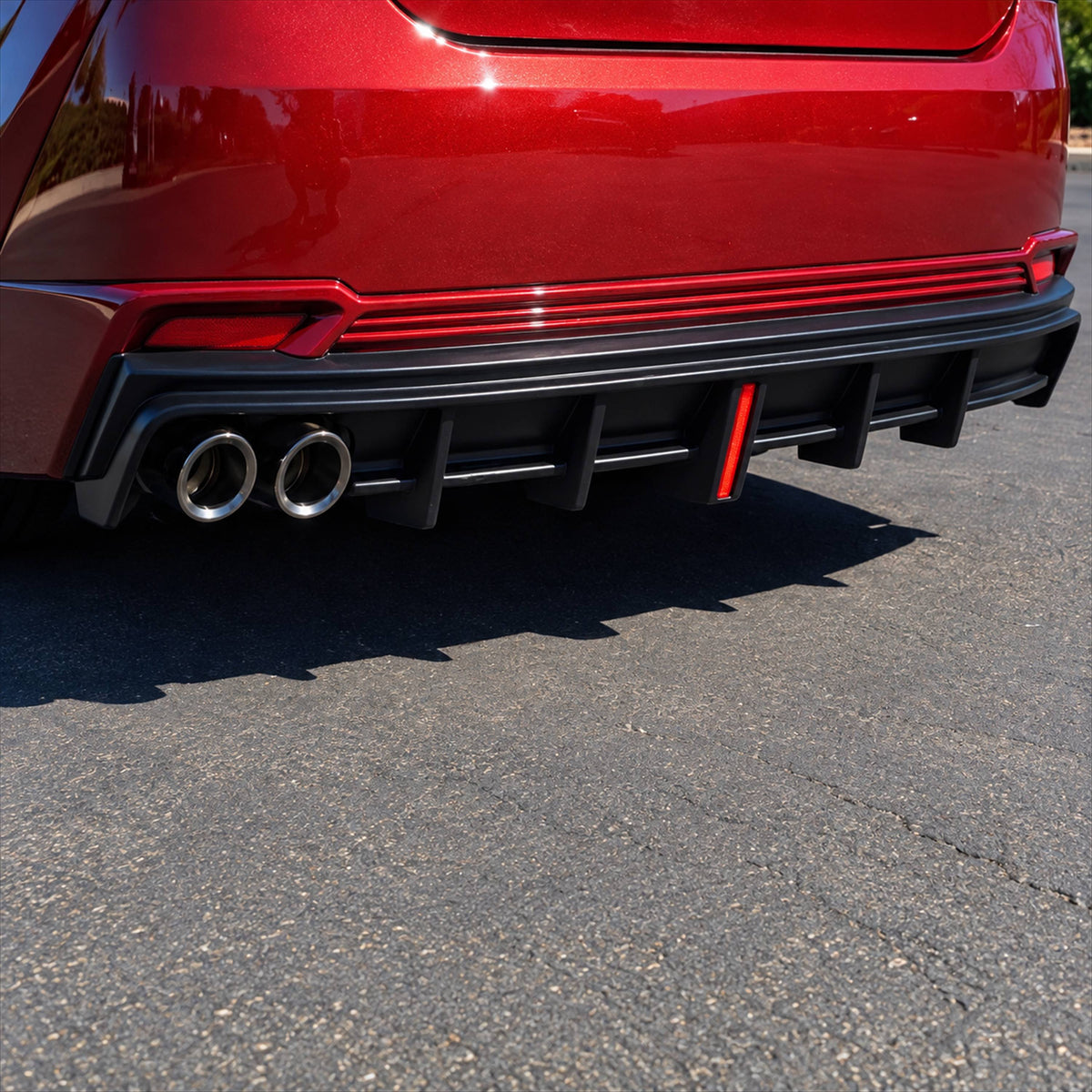 KRVN LED Rear Diffuser + Corner Spats [For 25-26 Toyota Camry SE/XSE]