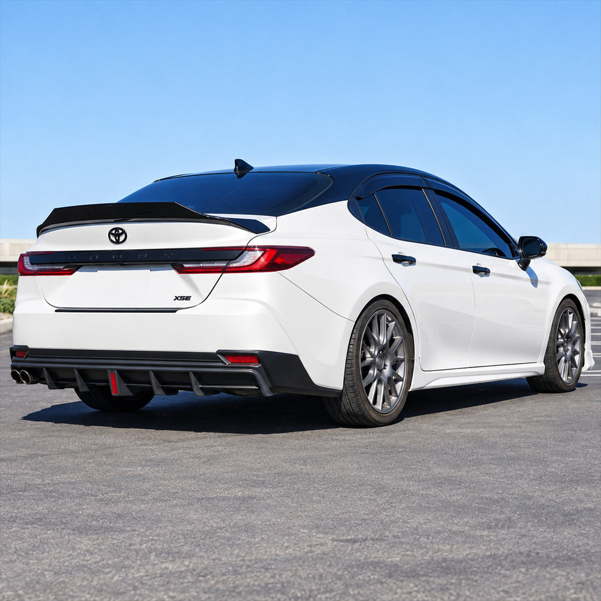 KRVN LED Rear Diffuser + Corner Spats [For 25-26 Toyota Camry SE/XSE]