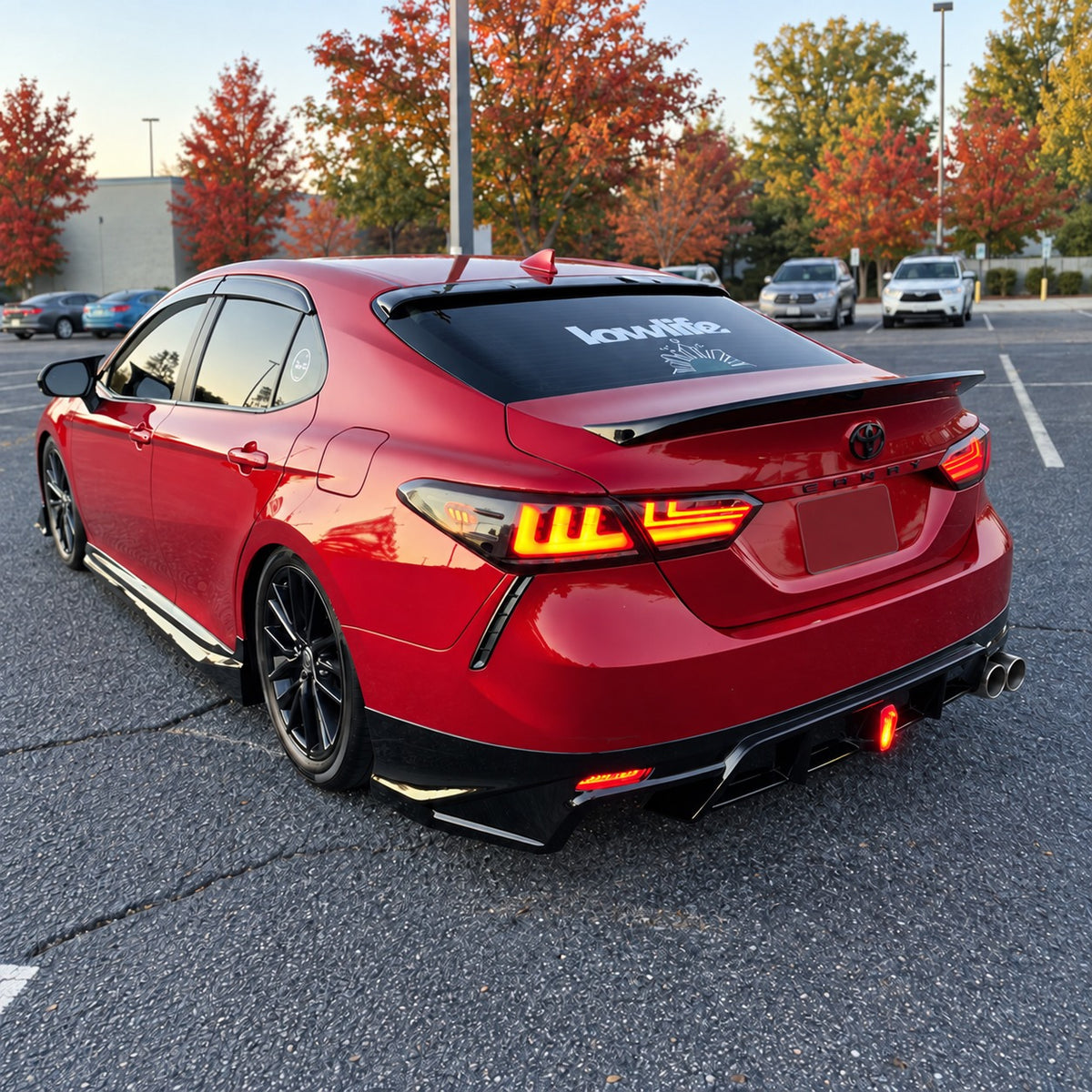 YOFER V1 LED Rear Diffuser [For 2018-2024 Toyota Camry SE/XSE]
