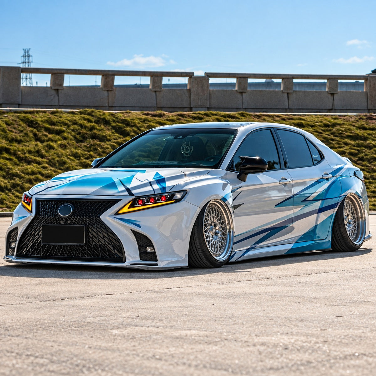 KRVN 6-Lens Red Devil-Eye LED Headlights [For 2018-2024 Toyota Camry]