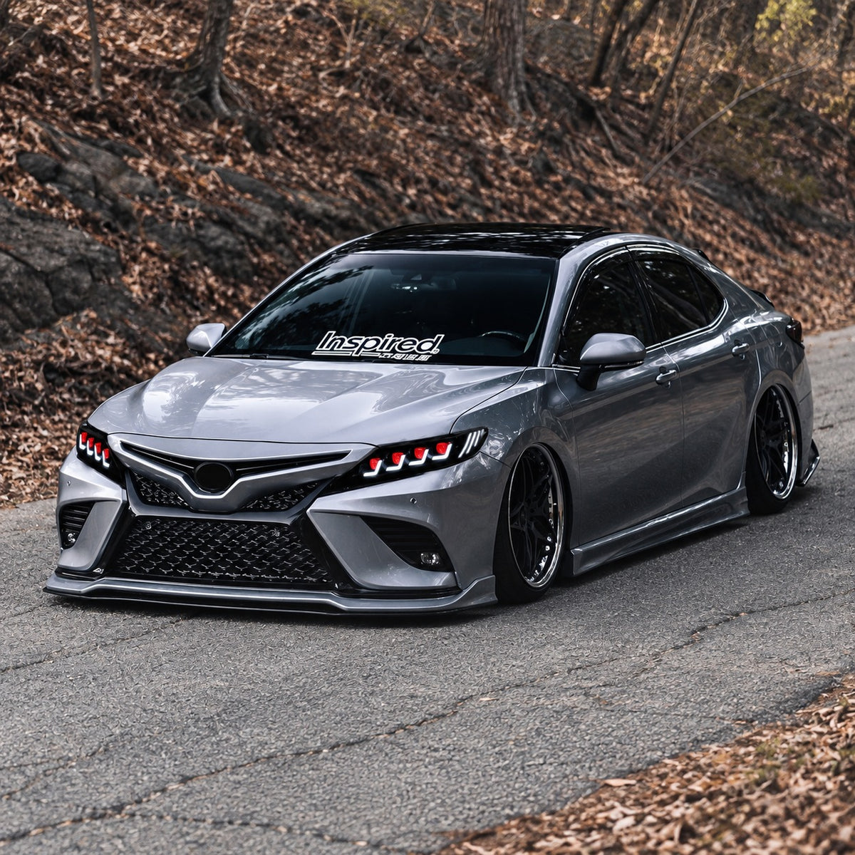 KRVN 8-Lens Quad-Beam Red Devil-Eye LED Headlights [For 2018-2024 Toyota Camry]