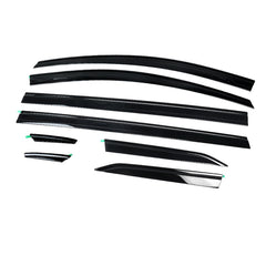 2021-2026 Toyota Sienna 8-piece window visors, product and installed view 2