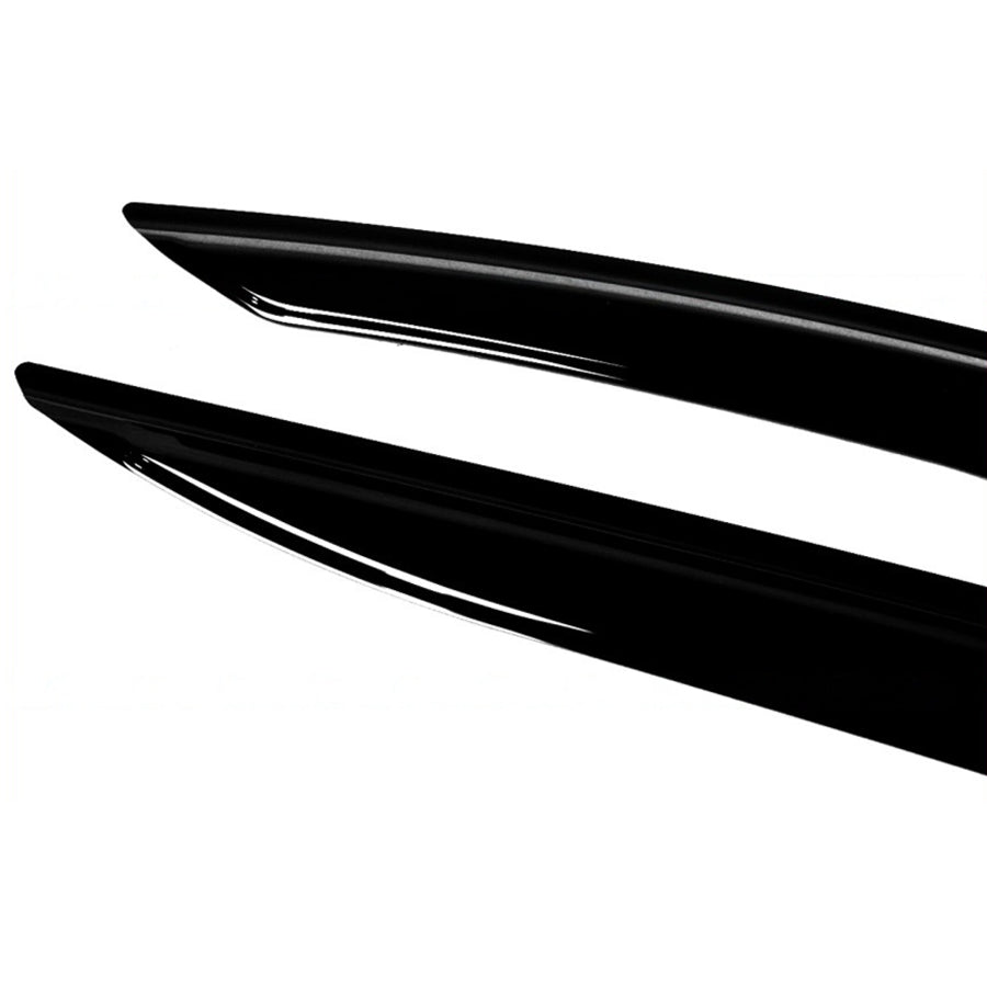 2023-2026 Toyota Prius Mugen-style gloss-black window visors, product and installed view 6