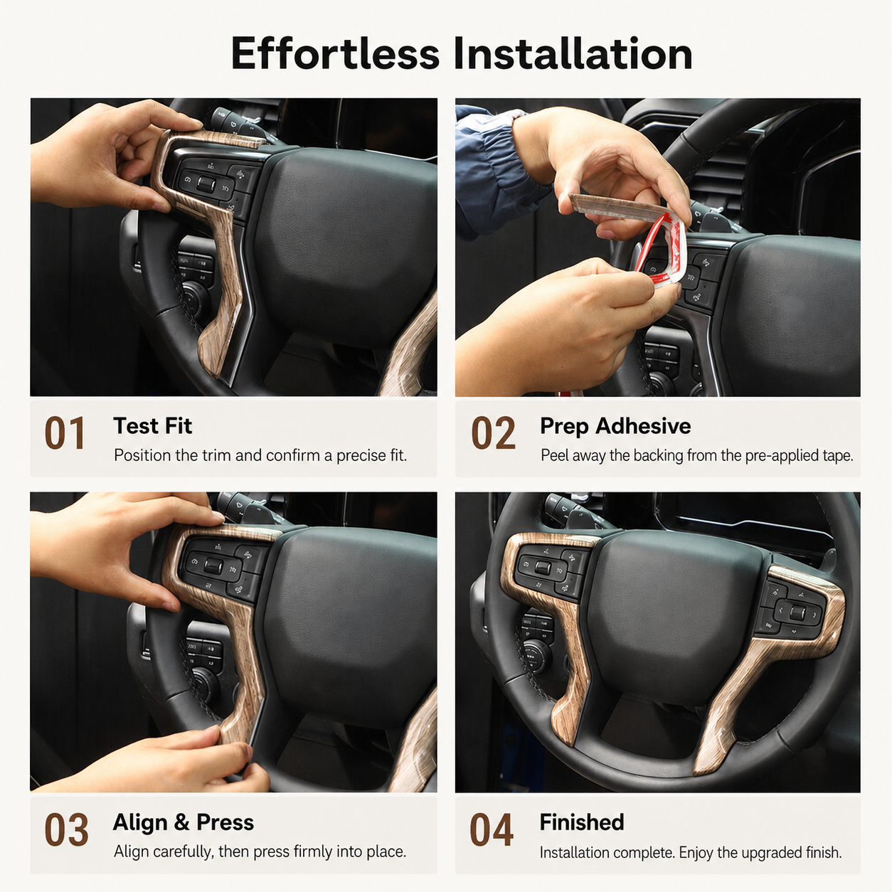 KRVN Steering Wheel Trim Cover V1 [For Silverado, Suburban, Tahoe]