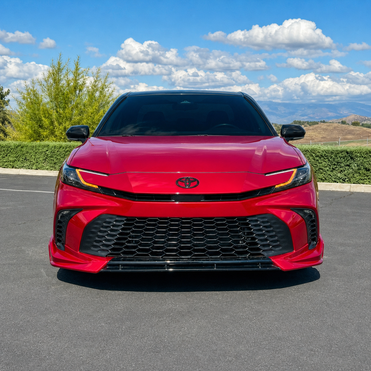 KRVN V-Style 3-Piece Front Bumper Lip [For 2025-2026 Toyota Camry SE/XSE]