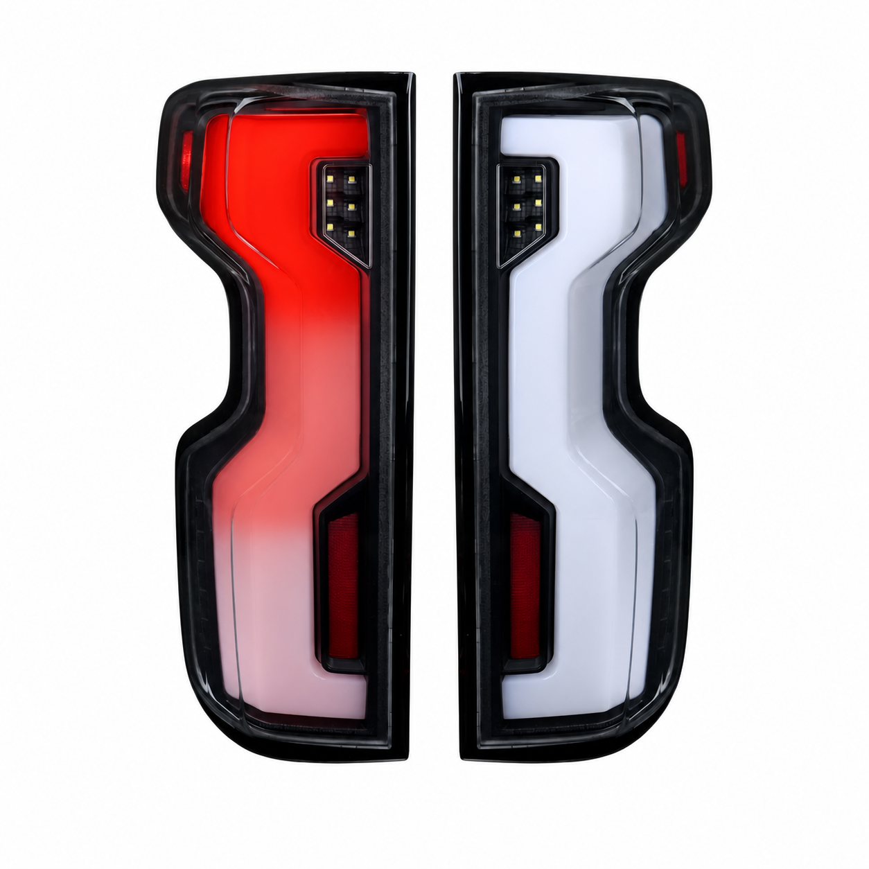 KRVN Black Full LED Sequential Tail Lights 2019-2026 Chevy Silverado