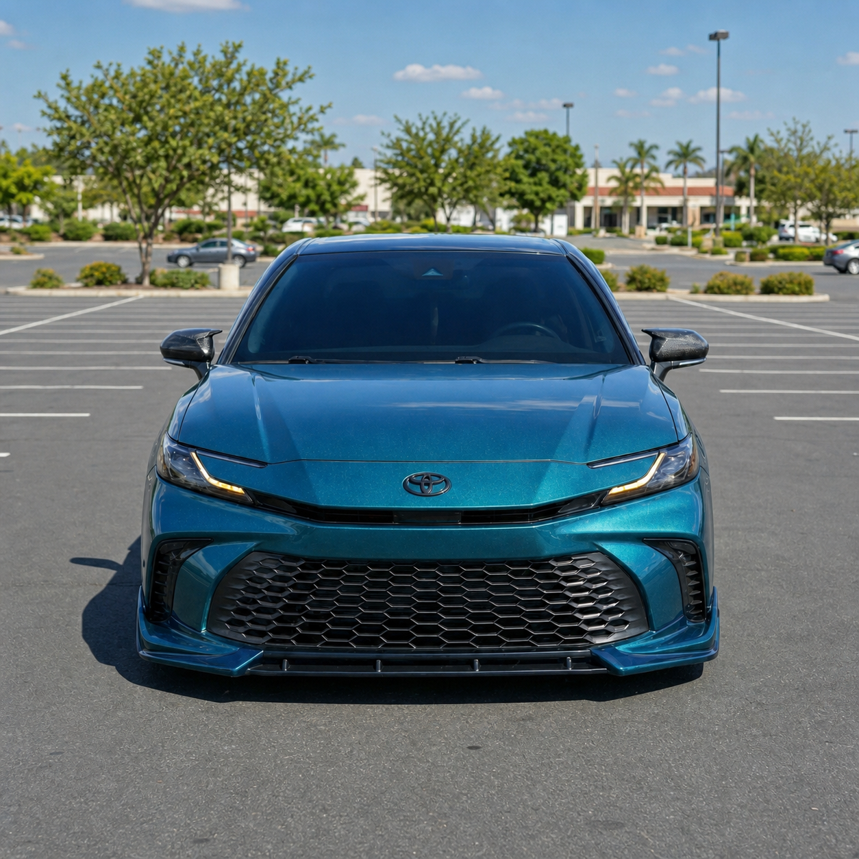 KRVN V-Style 3-Piece Front Bumper Lip [For 2025-2026 Toyota Camry SE/XSE]