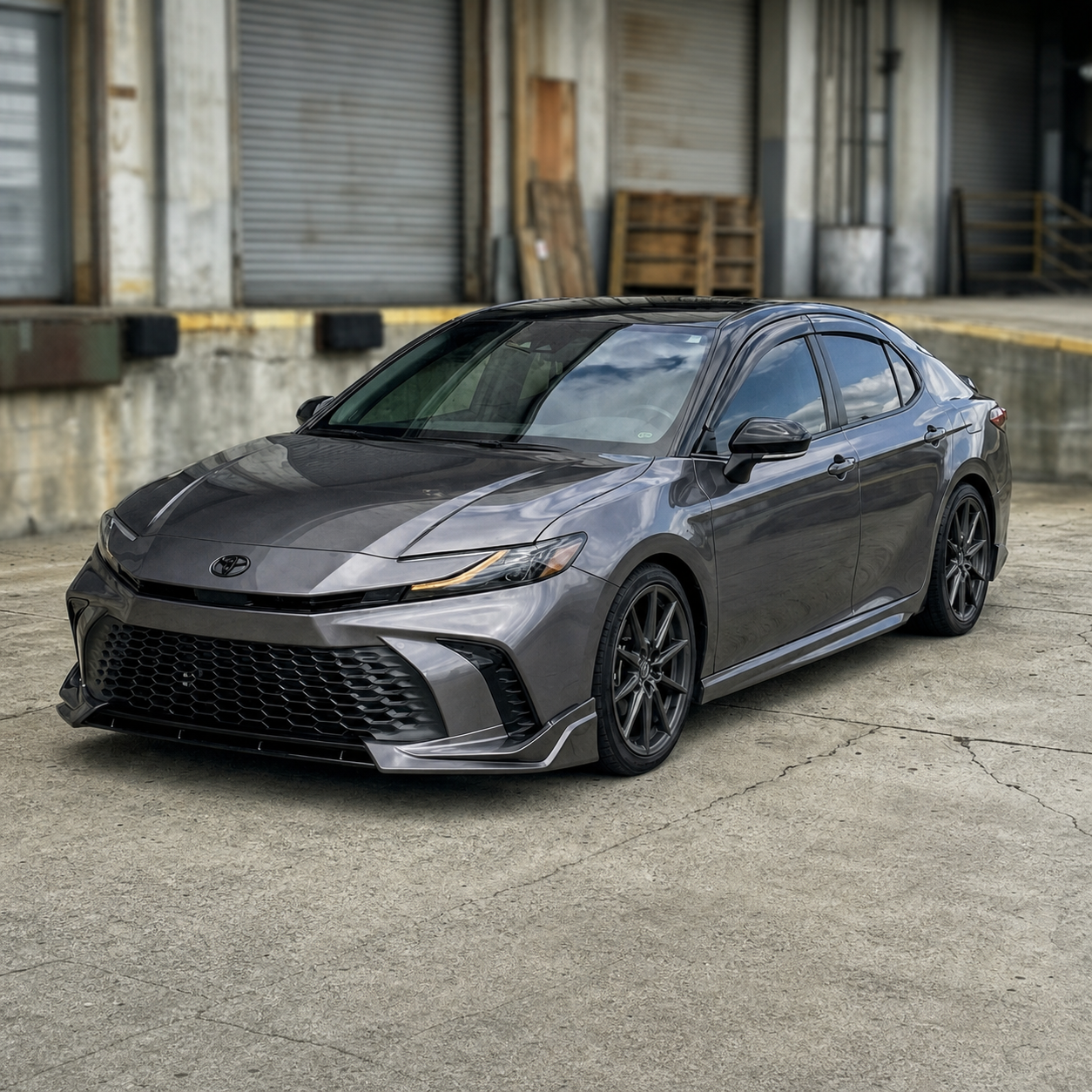 KRVN V-Style 3-Piece Front Bumper Lip [For 2025-2026 Toyota Camry SE/XSE]
