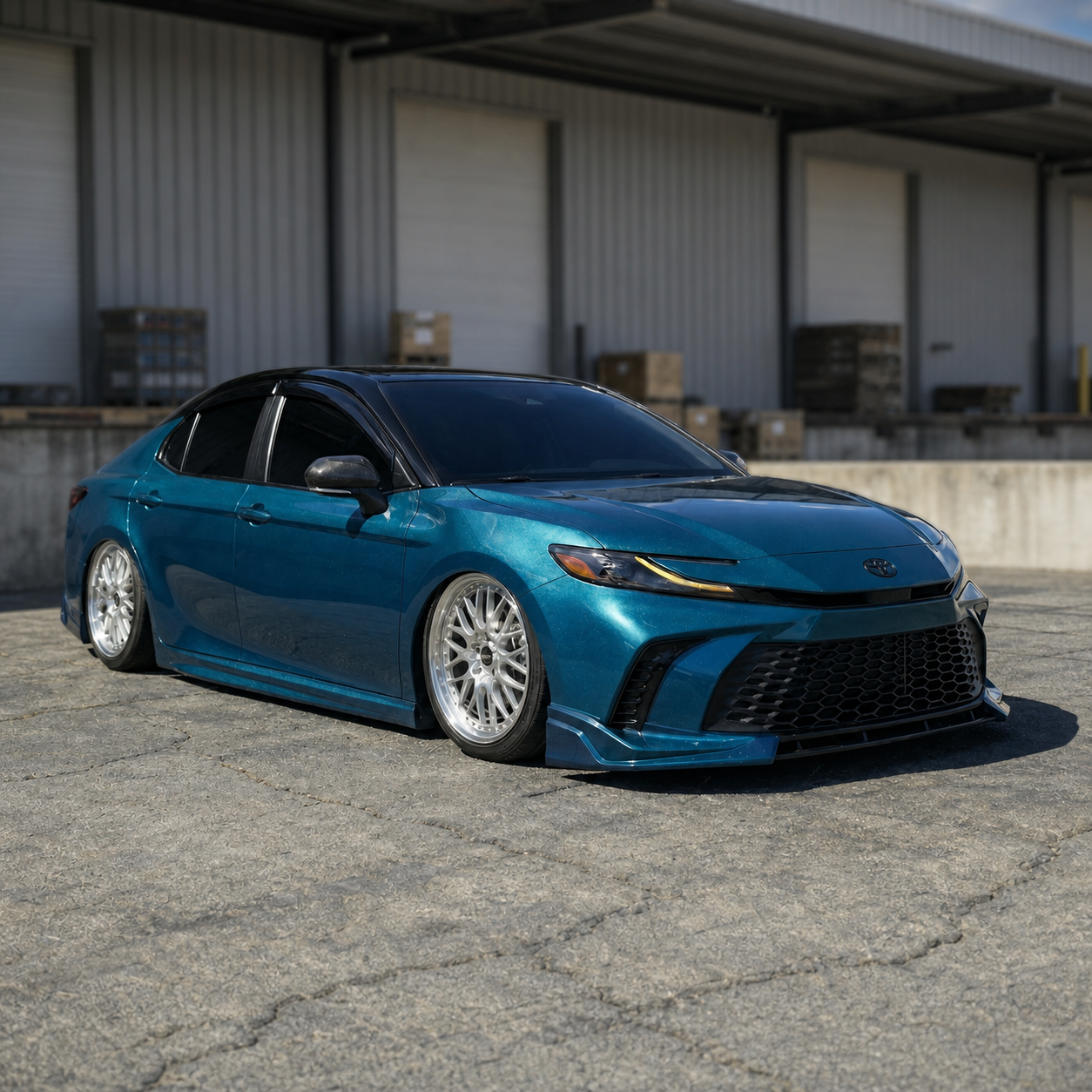 KRVN V-Style 3-Piece Front Bumper Lip [For 2025-2026 Toyota Camry SE/XSE]