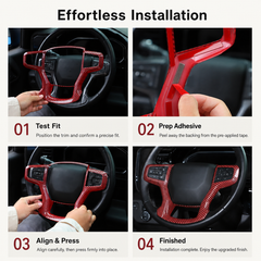KRVN Steering Wheel Trim Cover V2 [For Silverado, Suburban, Tahoe]