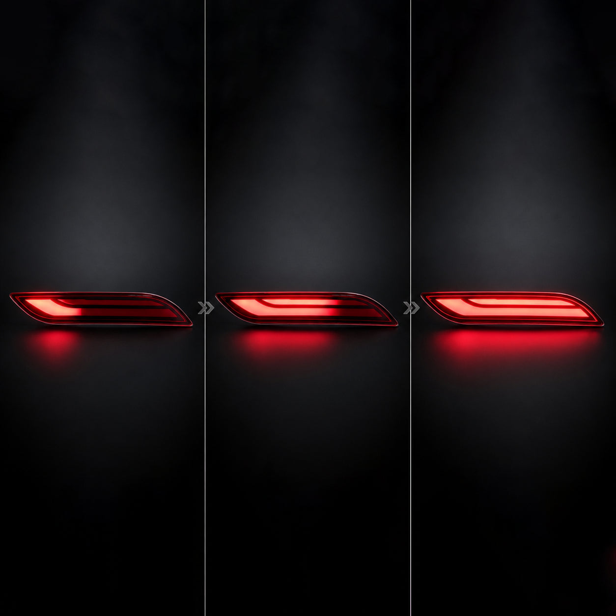 KRVN 3-in-1 Sequential LED Bumper Reflector Lights [For 2018-2026 Toyota Camry]