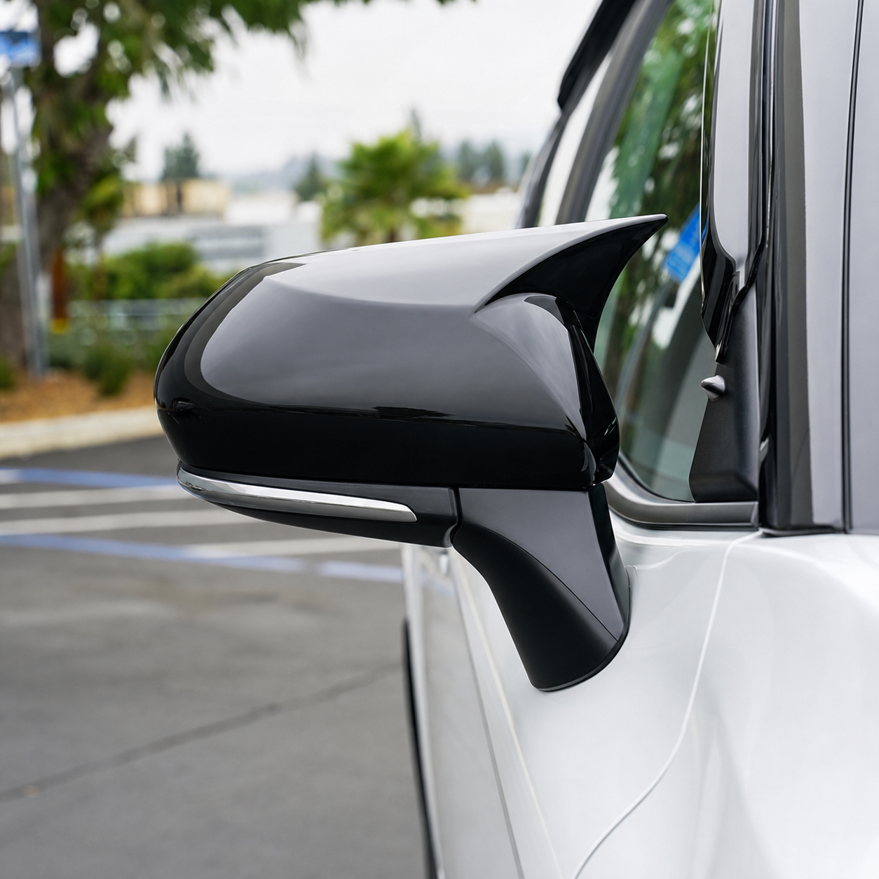 KRVN M-Style Gloss Black Mirror Caps [For 2025-2026 Toyota Camry]
