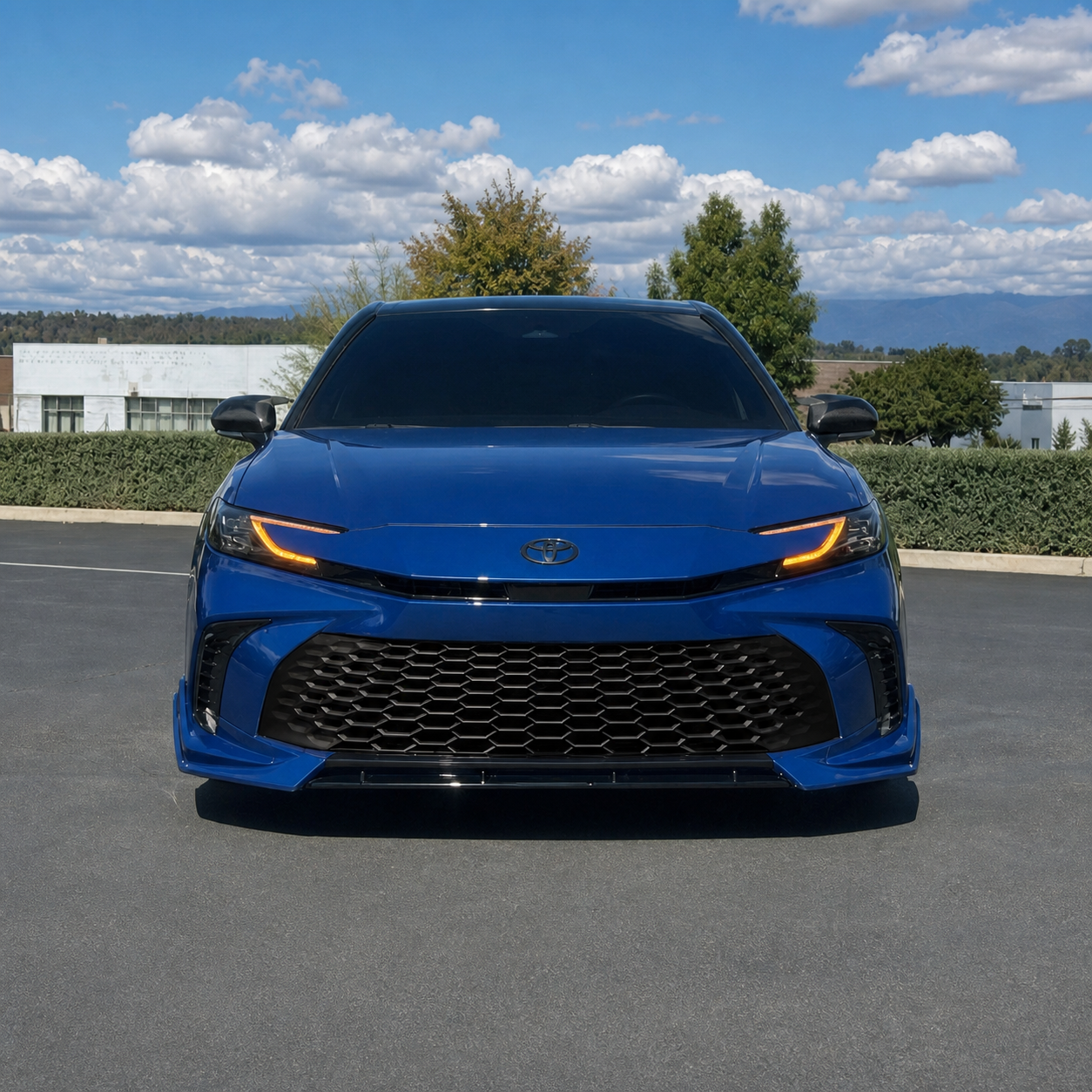 KRVN V-Style 3-Piece Front Bumper Lip [For 2025-2026 Toyota Camry SE/XSE]