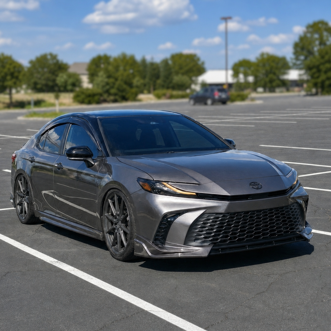 KRVN V-Style 3-Piece Front Bumper Lip [For 2025-2026 Toyota Camry SE/XSE]
