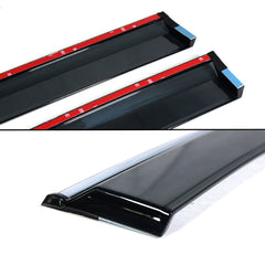 2021-2026 Toyota Sienna chrome-trim 4-piece window visors, product and installed view 9