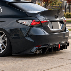 2018-2024 Toyota Camry SE/XSE with YOFER V2 LED rear diffuser and sleek corner spats