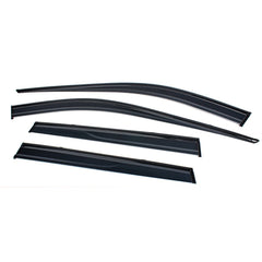 2019-2025 Toyota RAV4 light-smoked 4-piece window visors, product and installed view 2