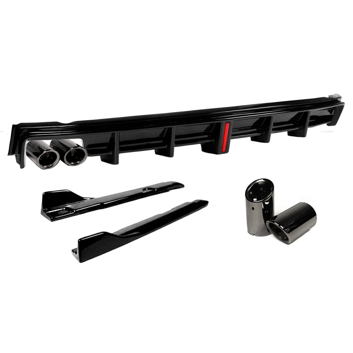 KRVN LED Rear Diffuser + Corner Spats [For 25-26 Toyota Camry SE/XSE]