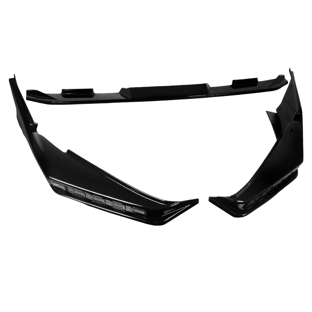 KRVN Sport Sequential LED Front Bumper Lip [For 2025-2026 Toyota Camry SE/XSE]