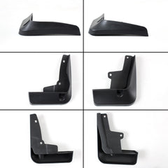 2018-2024 Camry LE/XLE 4-Piece Splash Guards — front and rear LE/XLE splash-guard shapes