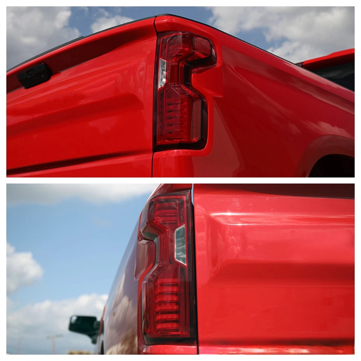 KRVN Cyber-Black Full LED Tail Lights [For Silverado]