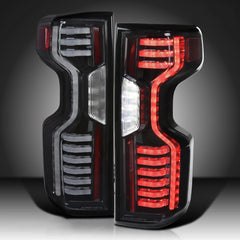 KRVN Cyber-Black Full LED Tail Lights [For Silverado]