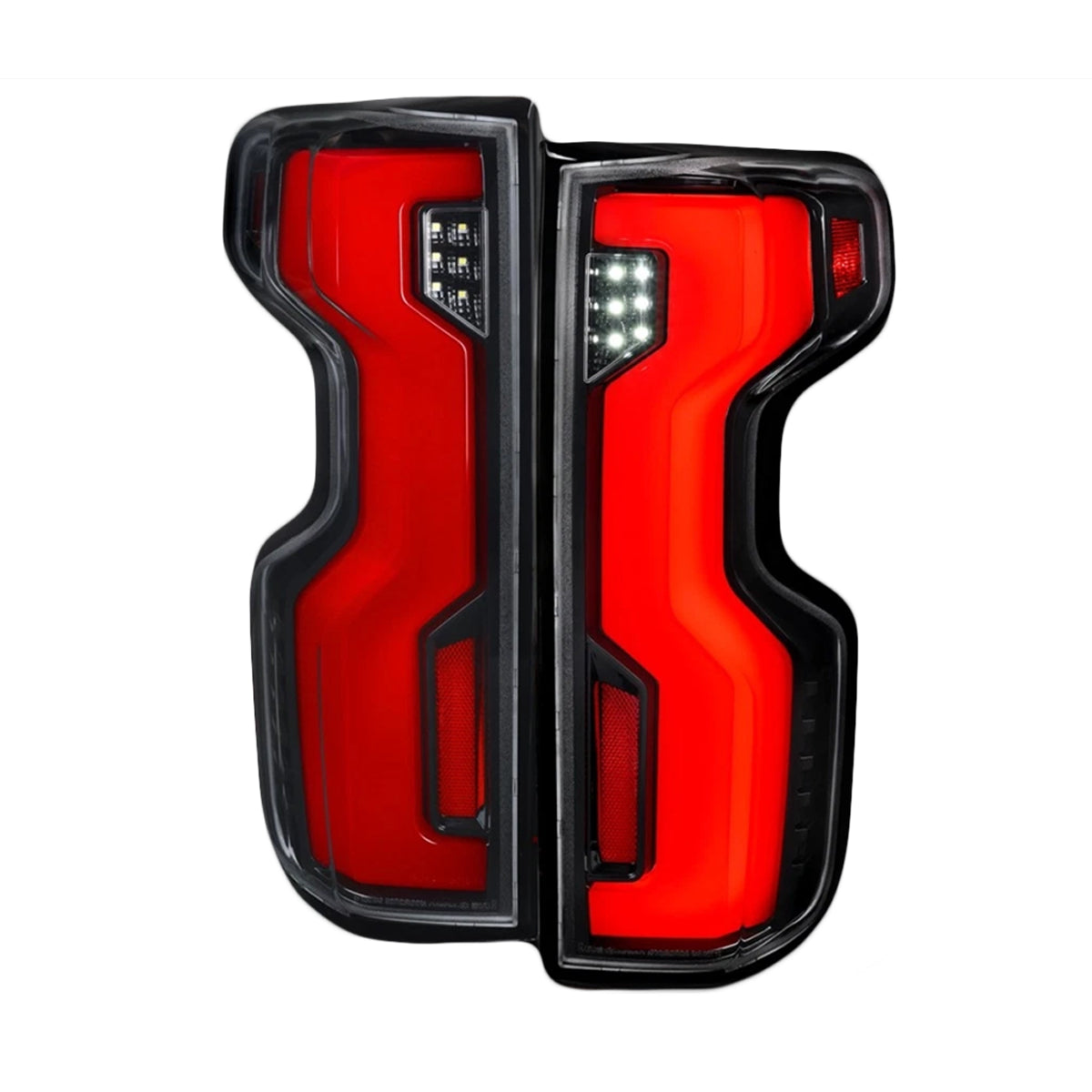 KRVN Black Full LED Sequential Tail Lights 2019-2026 Chevy Silverado