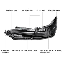KRVN Sequential LED Tail Lights + Startup Animation [For 2018-2022 Toyota Camry]
