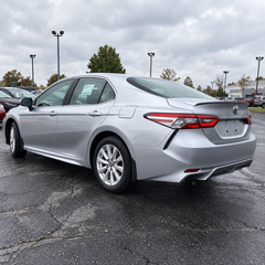 2018-2024 Camry SE/XSE 4-Piece Splash Guards — splash guards on a silver Camry, rear angle