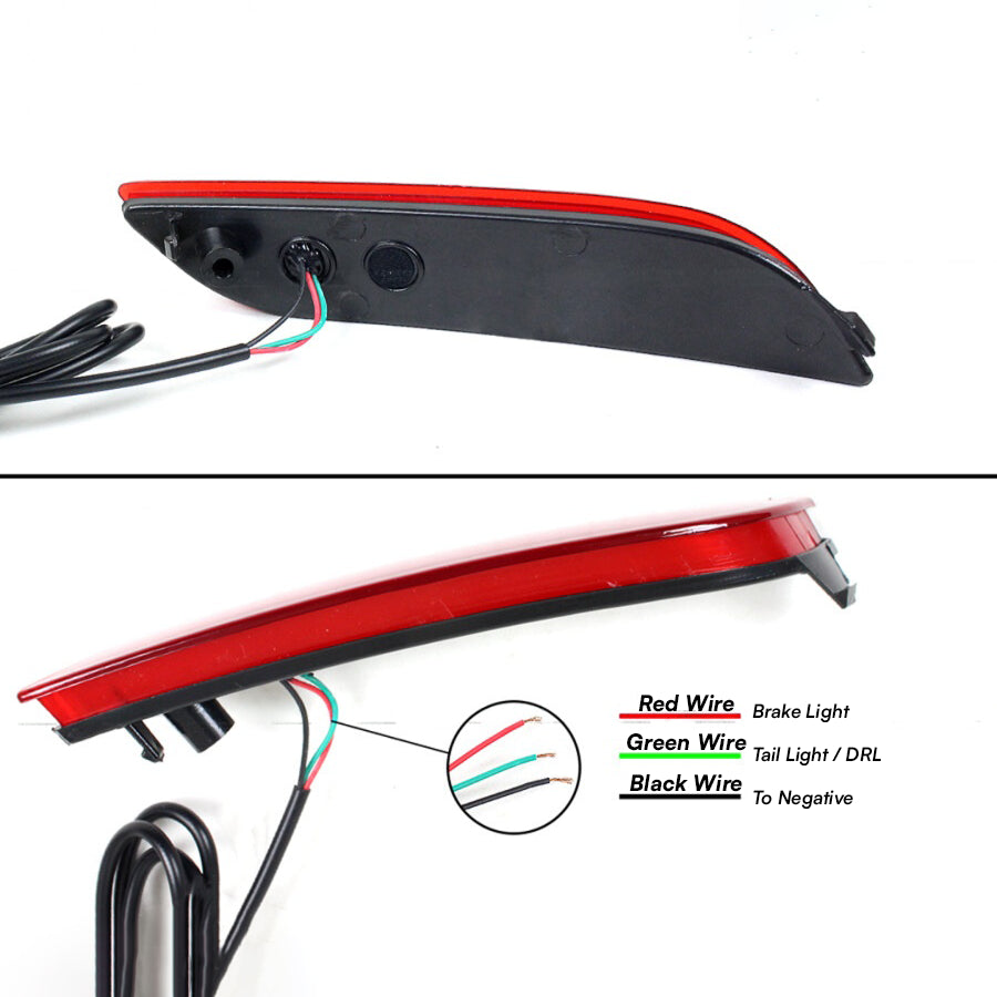 KRVN Dual-Function LED Bumper Reflector Lights for 2018-2022 Toyota Camry — view 7