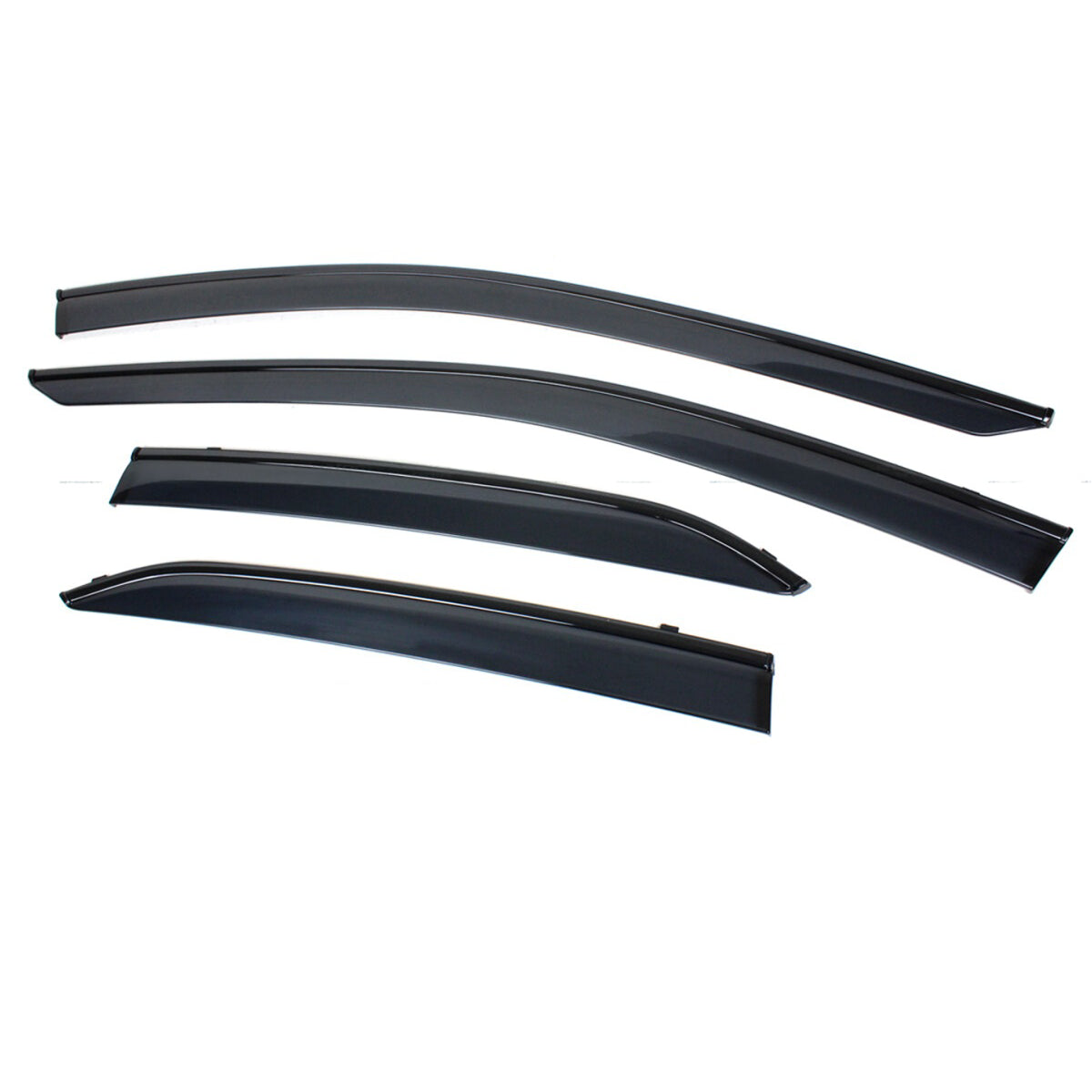 KRVN Clip-On Black-Trim Window Visors for 2018-2024 Toyota Camry — view 2